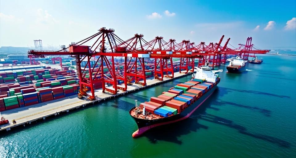 海南洋浦國際集裝箱樞紐港首個20萬噸級泊位正式啟用