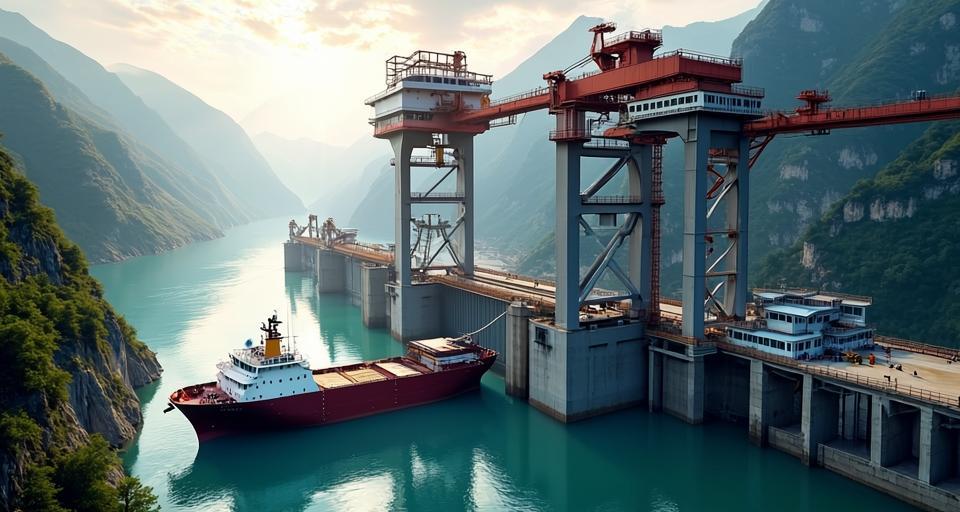 向家壩升船機累計貨物通過量突破1000萬噸